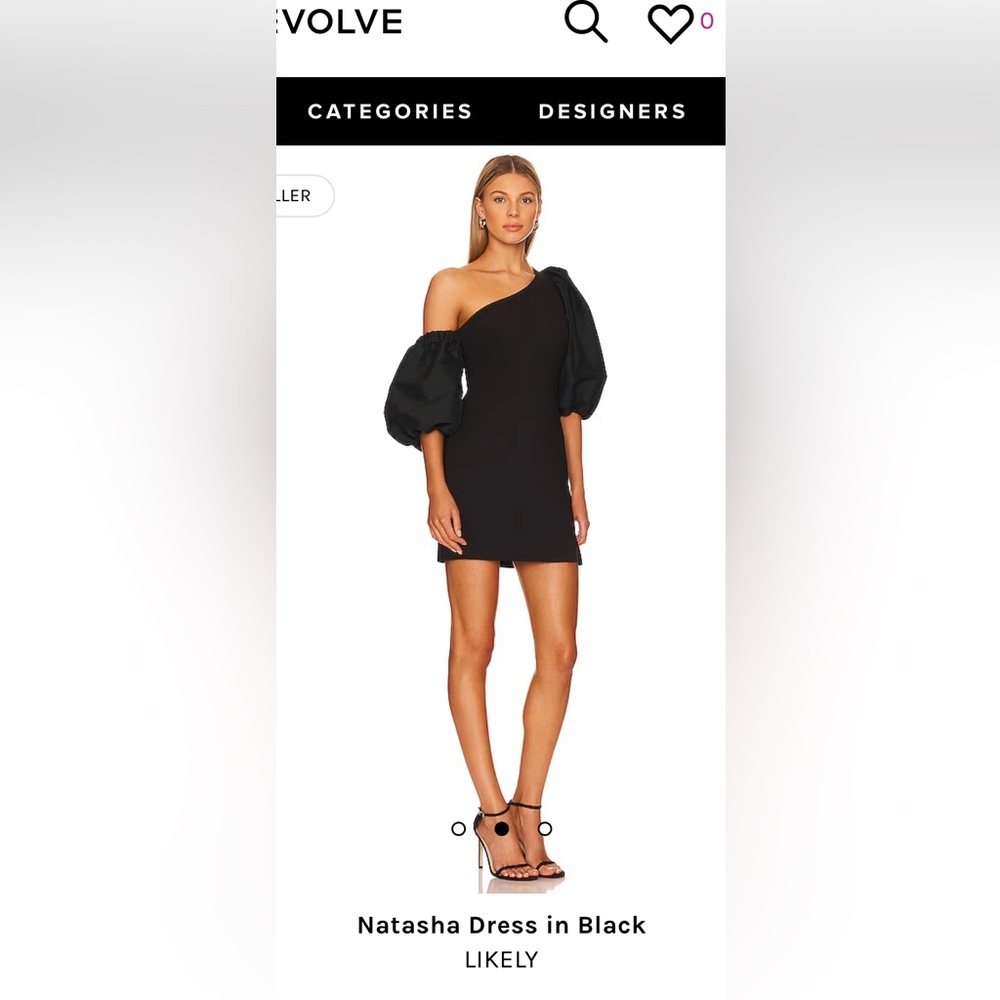 Natasha Dress in Black
LIKELY